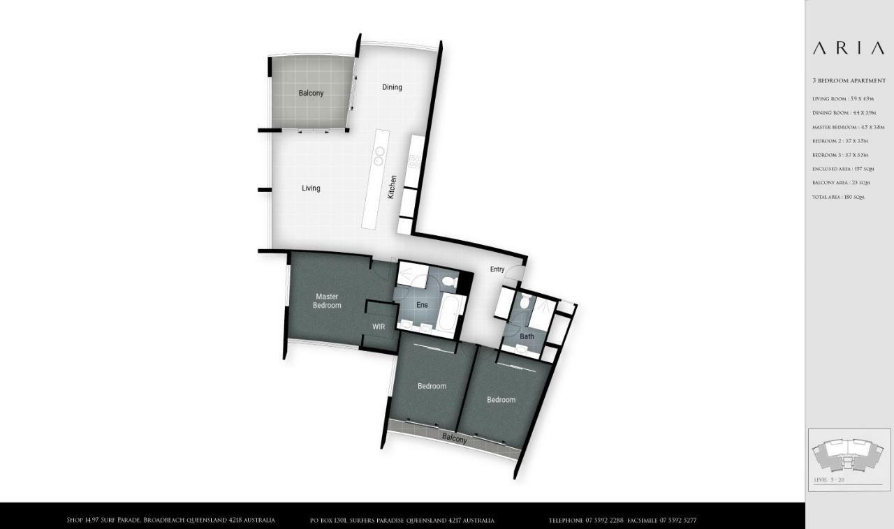 Aria Apartments Gold Coast Extérieur photo