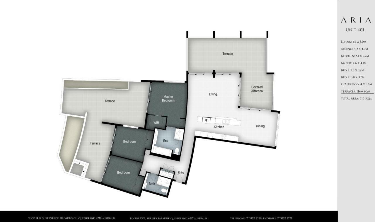 Aria Apartments Gold Coast Extérieur photo